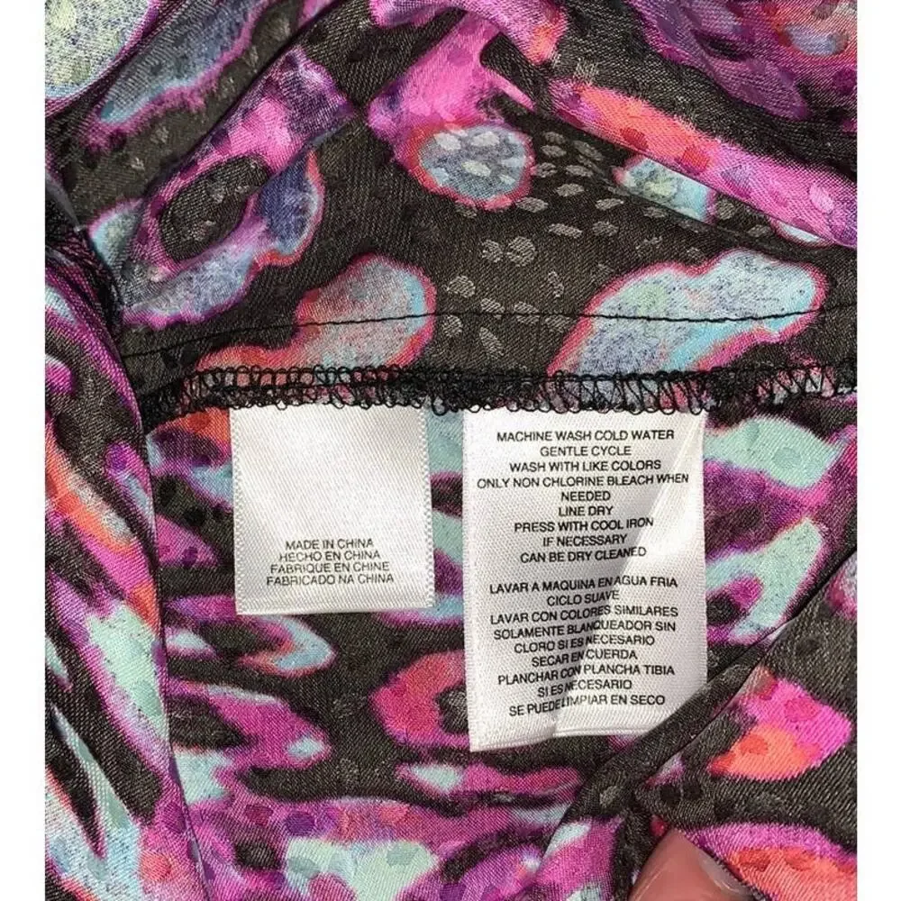 5/$25 Rachel Roy Animal Print Tie Back‎ Tank Top